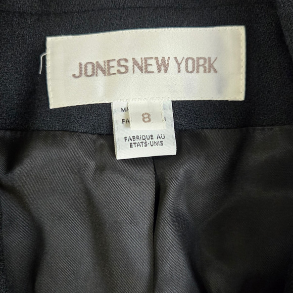 80s Vintage Black Military Double Breasted USA Made Deadstock Wool Blazer Size 8 - Picture 4 of 10